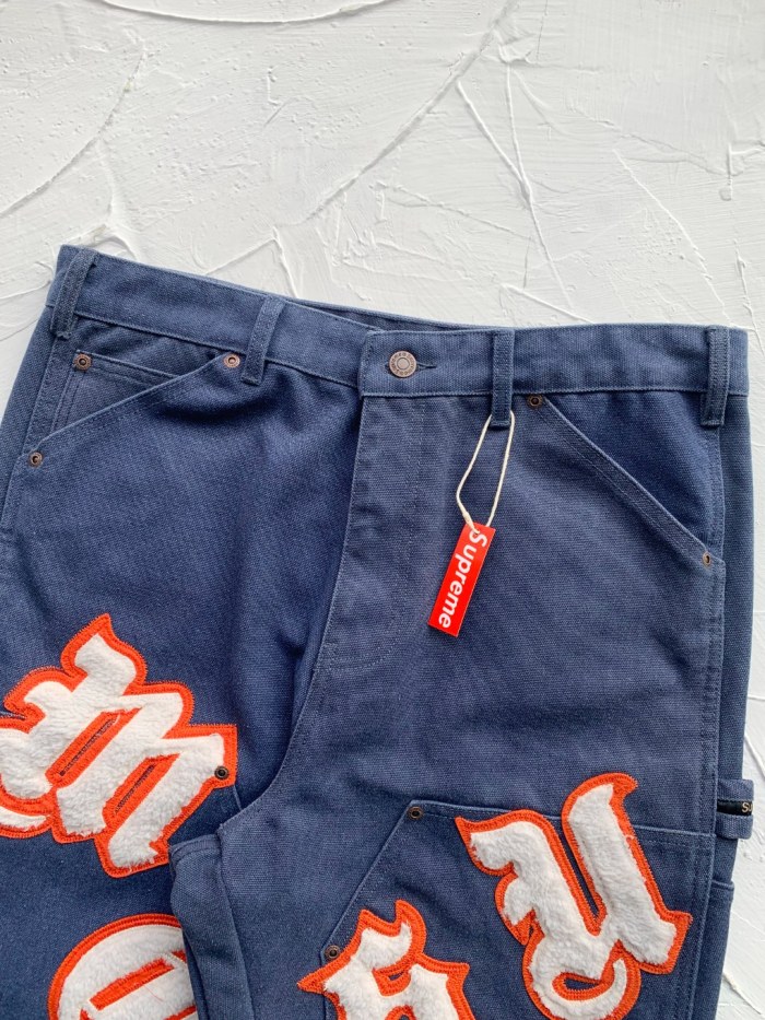 Supreme Old English Canvas Double Knee Painter Pant