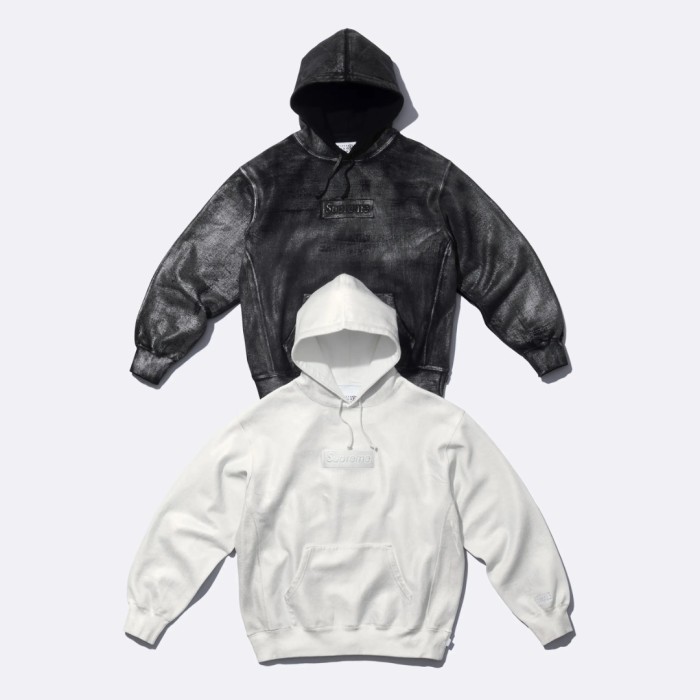 Supreme MM6 Foil Box Logo Hooded Sweatshirt