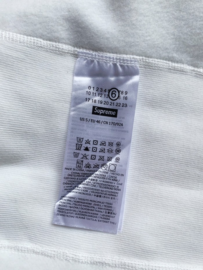 Supreme MM6 Foil Box Logo Hooded Sweatshirt