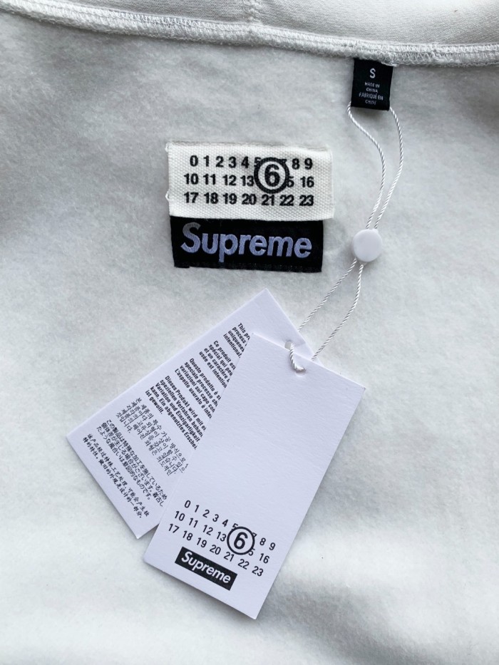 Supreme MM6 Foil Box Logo Hooded Sweatshirt