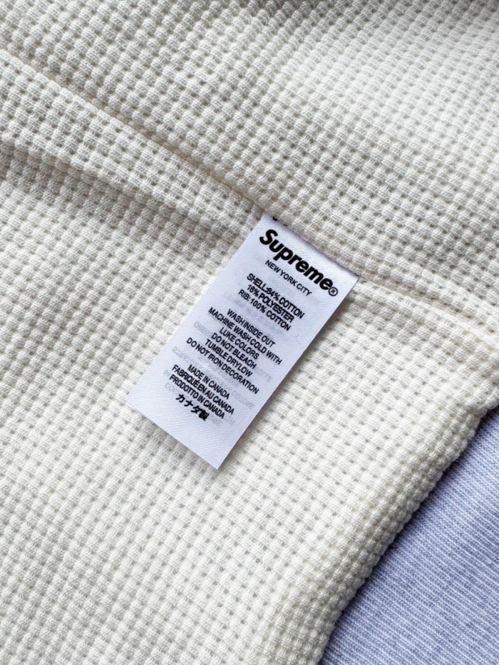 Supreme Arc Thermal Lined Zip Up Hooded Sweatshirt