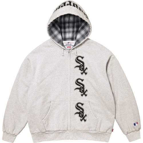 Supreme X Chicago White Sox Zip Up Hooded Sweatshirt