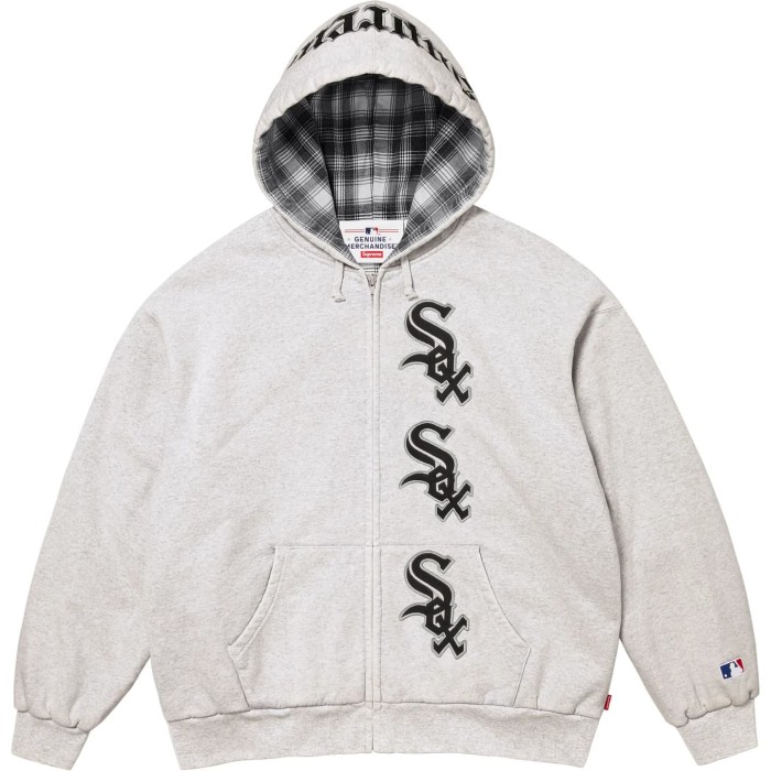 Supreme X Chicago White Sox Zip Up Hooded Sweatshirt