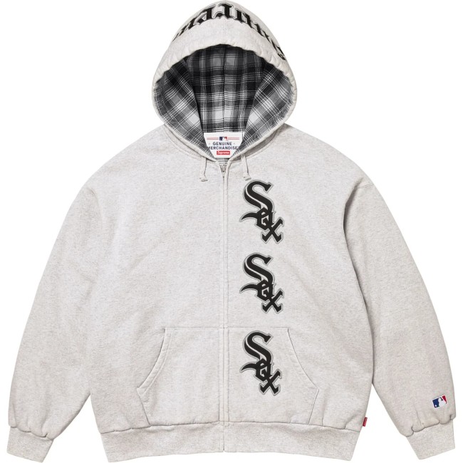 Supreme X Chicago White Sox Zip Up Hooded Sweatshirt