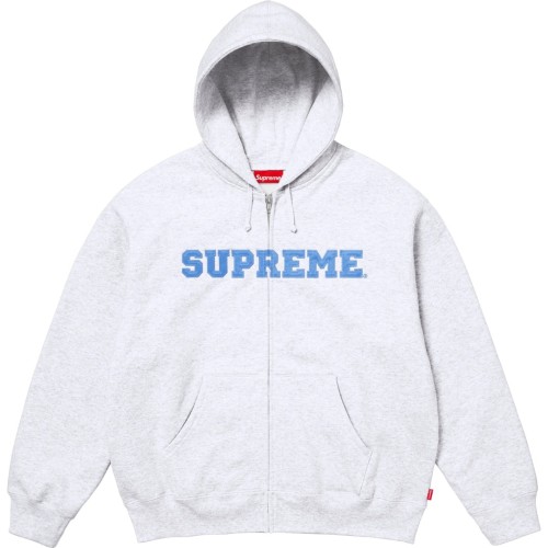 Supreme Collegiate Appliqué Zip Up Hooded Sweatshirt