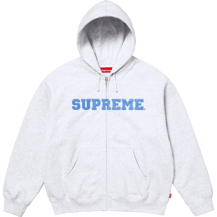 Supreme Collegiate Appliqué Zip Up Hooded Sweatshirt
