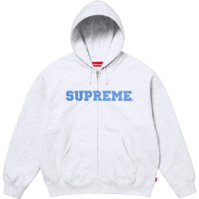 Supreme Collegiate Appliqué Zip Up Hooded Sweatshirt