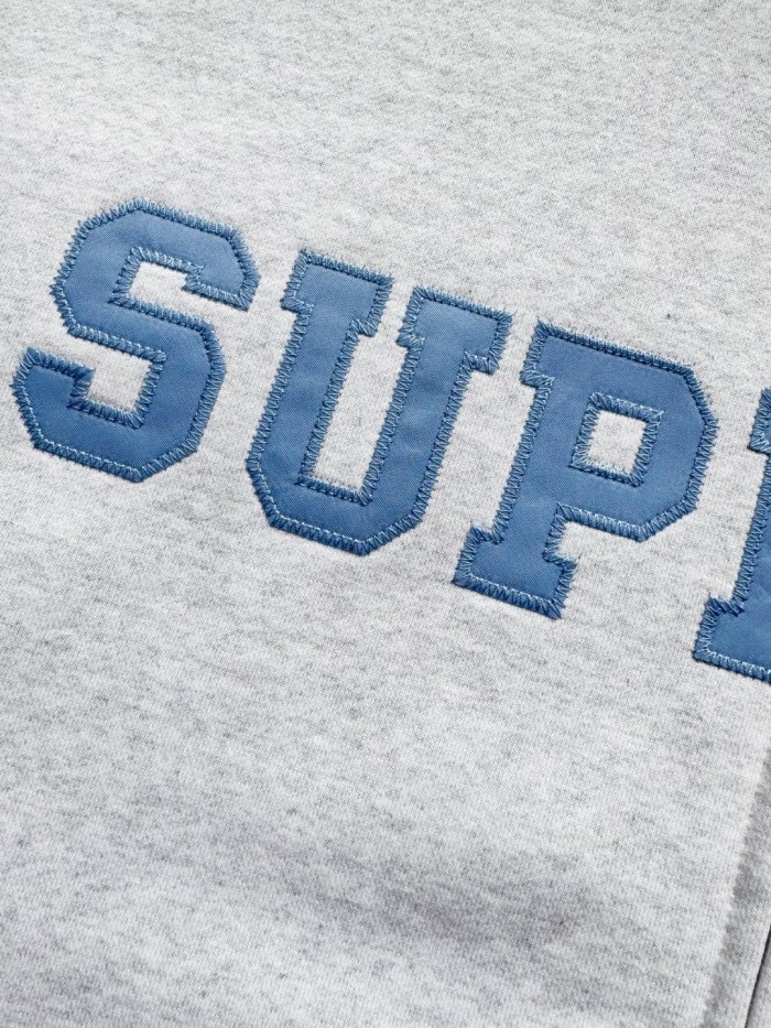 Supreme Collegiate Appliqué Zip Up Hooded Sweatshirt