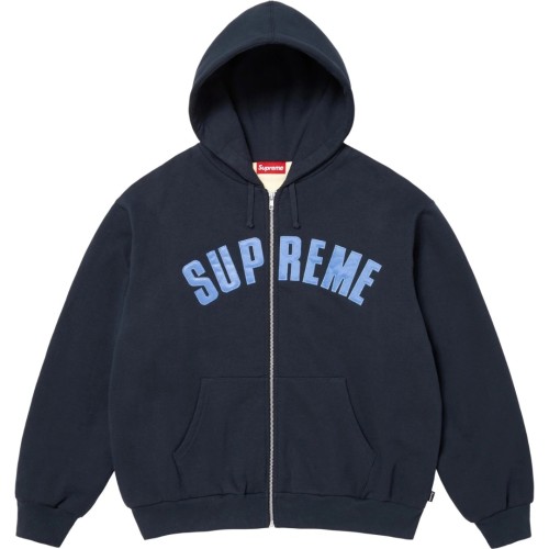 Supreme Arc Thermal Lined Zip Up Hooded Sweatshirt