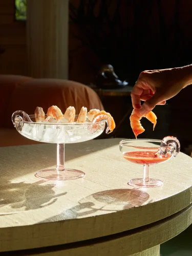 Shrimp cocktail glass or tray