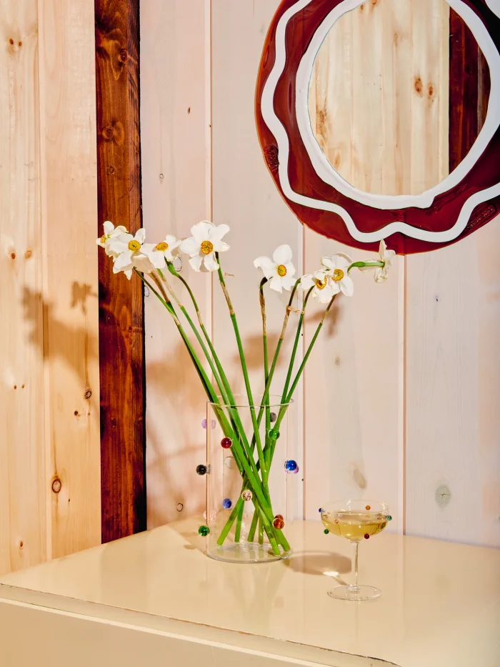 Dot pattern vase