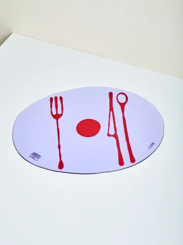Transparent table companion placemats Tropical fruit series