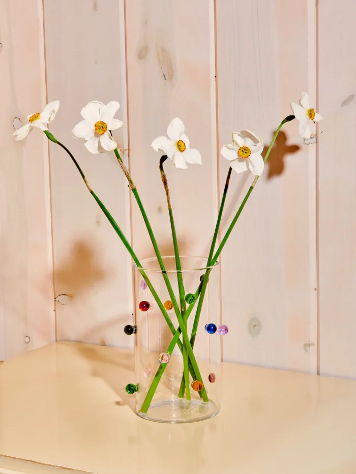 Dot pattern vase