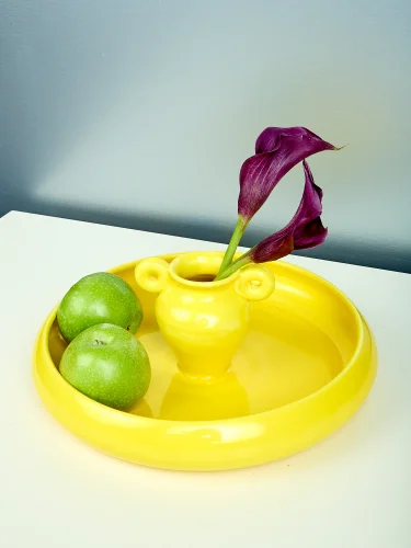 Vase fruit plate