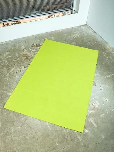 Olive oil cotton carpet