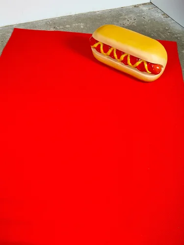 Cherry cotton floor mat