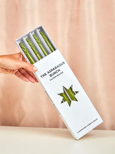 Asparagus bundles candle