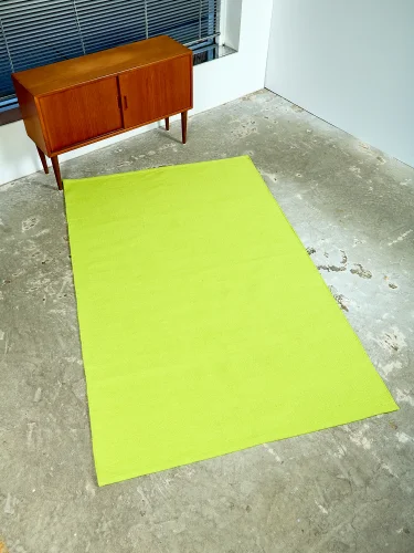 Olive oil cotton carpet
