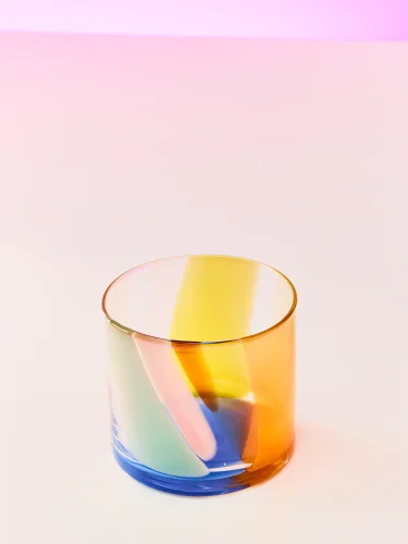 Rainbow splash cup