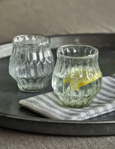 Rural glass cup