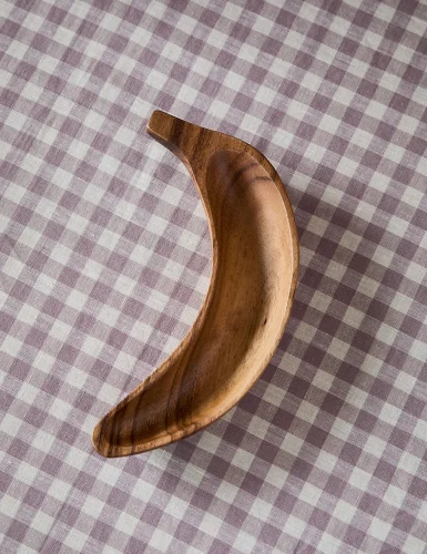 hkliving retro acacia banana bowl