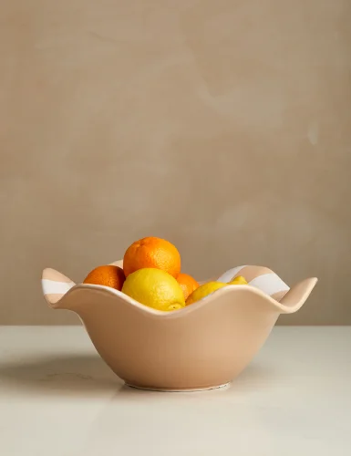 Large sandy ripple bowl