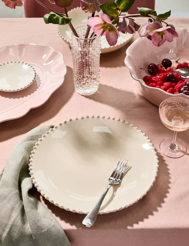 Creamy pearl plate