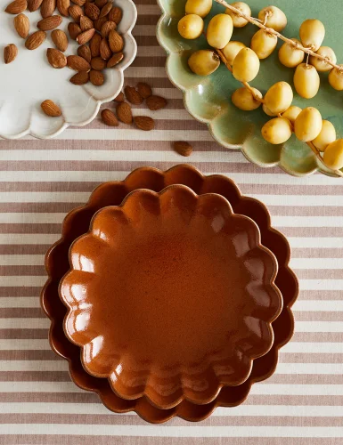 Marrakesh rust-edged plate