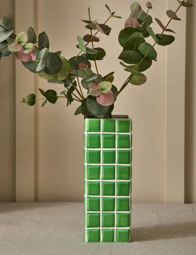 Mint Tile Vase