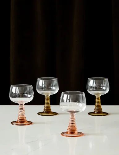 HKliving nude vortex wine glass
