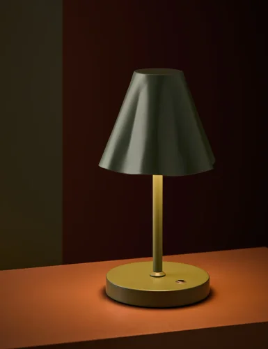 Leo portable lamp - green
