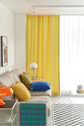 High-end chiffon curtains (pleated)   blackout curtains