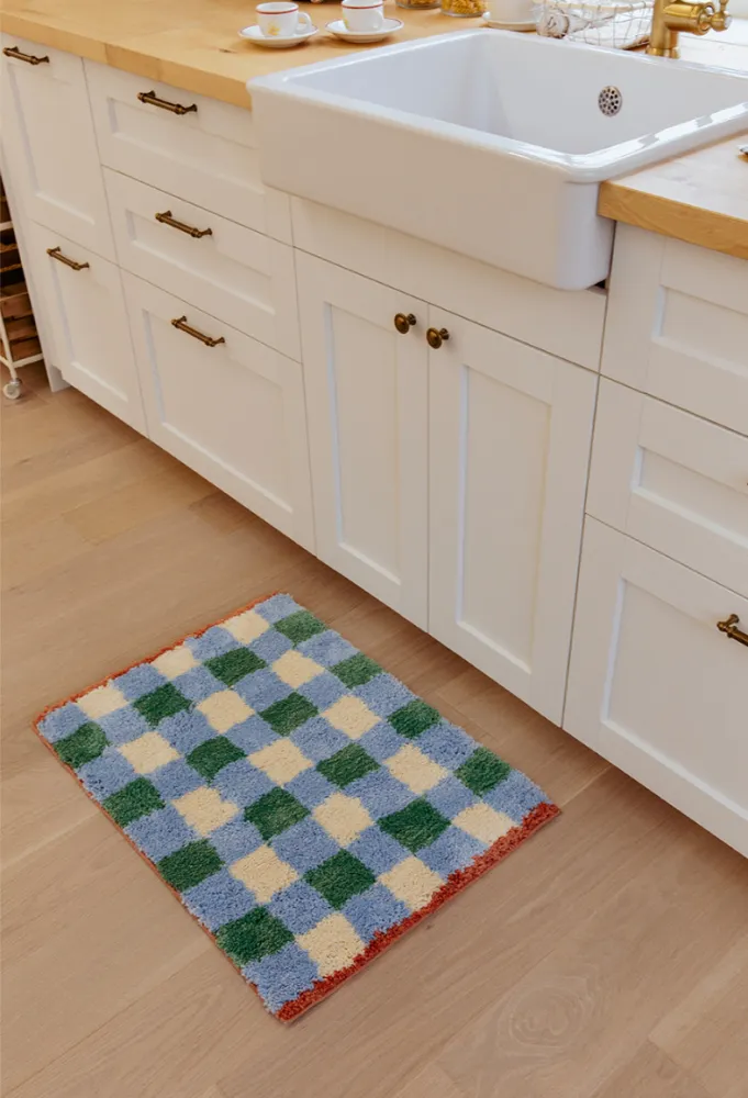 Grid thick woven foot mat - Grid