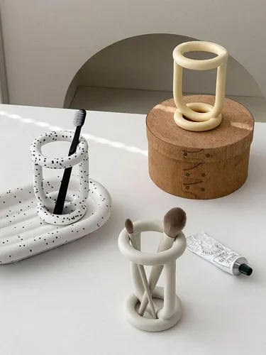 Ceramic minimalist handicraft storage organizer