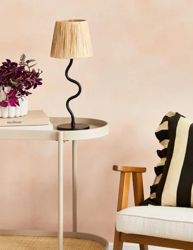 Black and Lace Swing Lamp