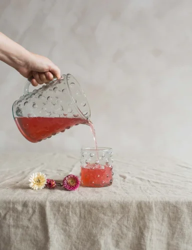 Glass water dropper pot