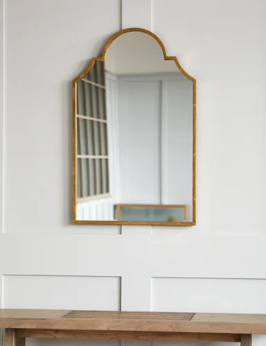 Certosa mirror with a golden frame