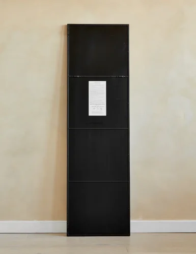 Rectangular floor mirror - black