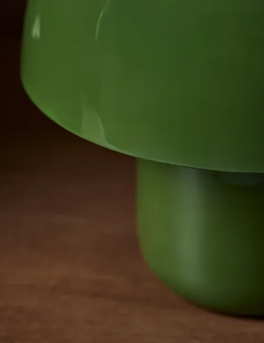 Deep-cypress green sheep stomach lamp