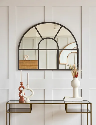 Mantle vaulted partition mirror