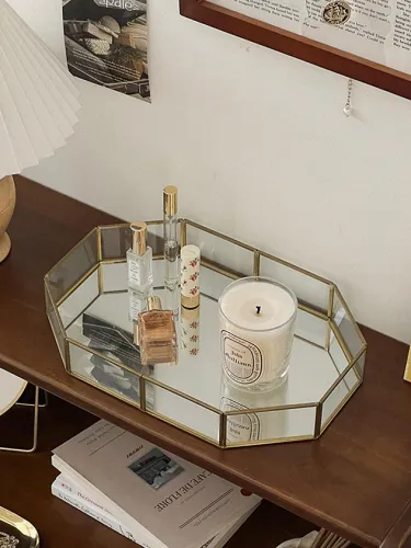 Golden mirror advanced metal storage box