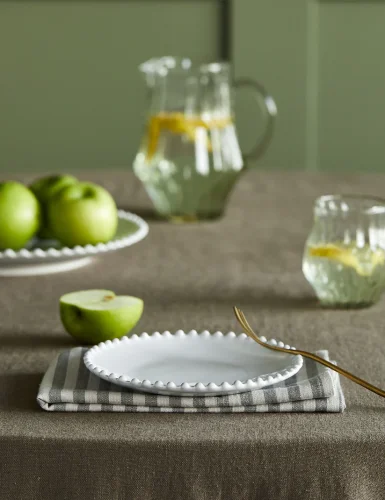 White Pearl Stoneware Side Platel
