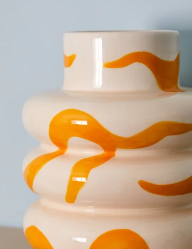 Orange vase