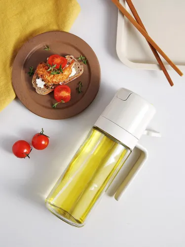 Two-way oil spray container glass oil bottle