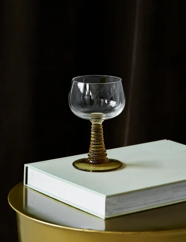 HKliving Green Vortex Wine Glass