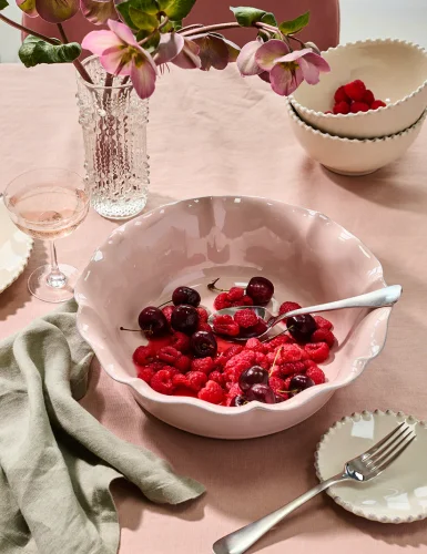 Rose pink bowl