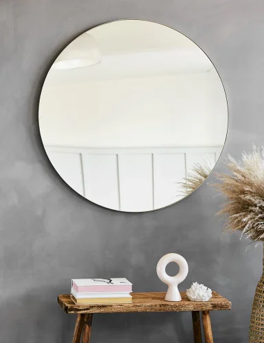 Smallest round mirror - Champagne color