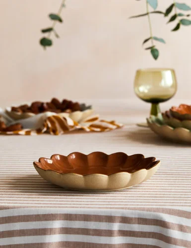 Marrakesh rust-edged plate