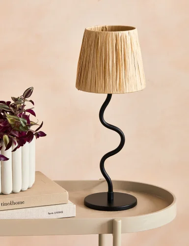 Black and Lace Swing Lamp