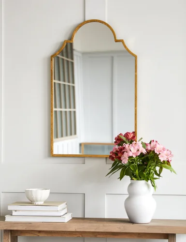 Certosa mirror with a golden frame